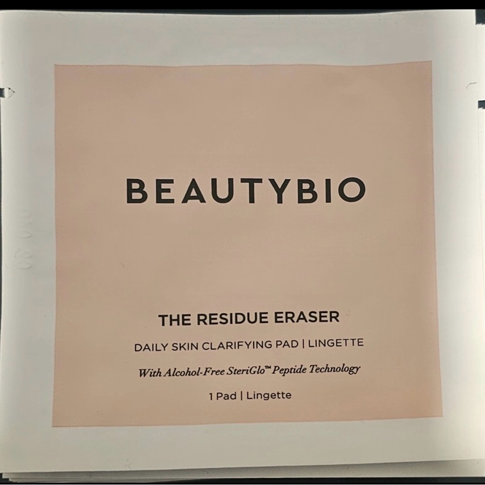 BeautyBio The Residue Eraser Daily Skin Clarifying Pad - White
